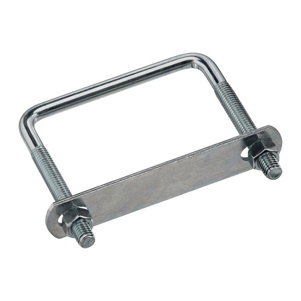 National Hardware Square U-Bolt, 3/8", 3-5/8 in W, 4 in H, Zinc Plated Steel N244-996 - main
